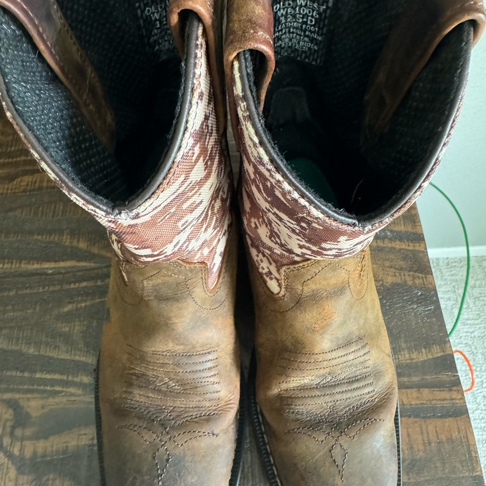 Boys Old West Western Style Boots Digital Camo - Picture 5 of 6